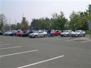 Viele Ford Puma's auf dem Messeparkplatz